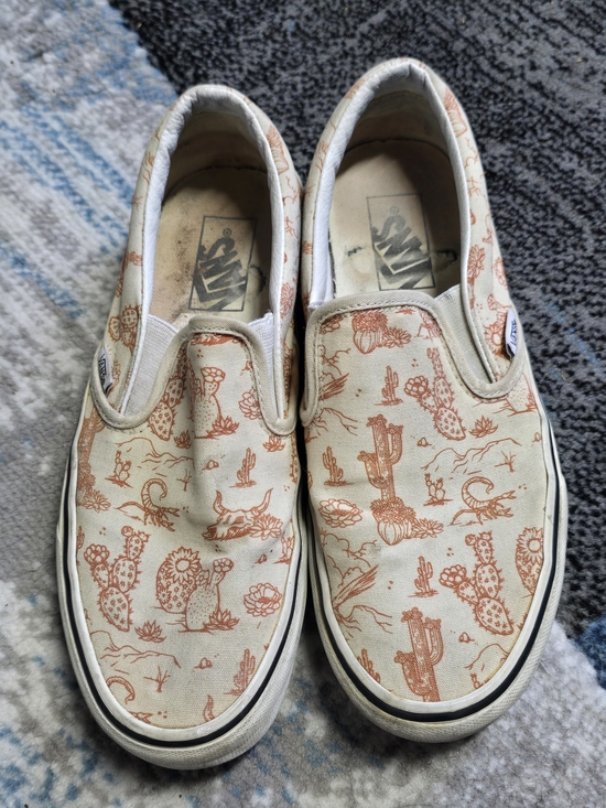 Vans Shoes - Vans Classic Slip-On Desert Southwestern Cactus Print Sneakers – Size Women's 9